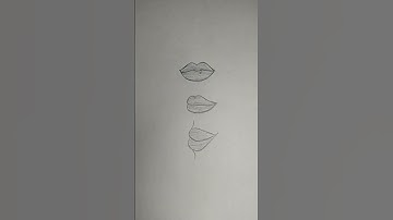 Draw lips easily from any angle - Front, Side & Three Quarter || How to draw lips#art#shorts#drawing