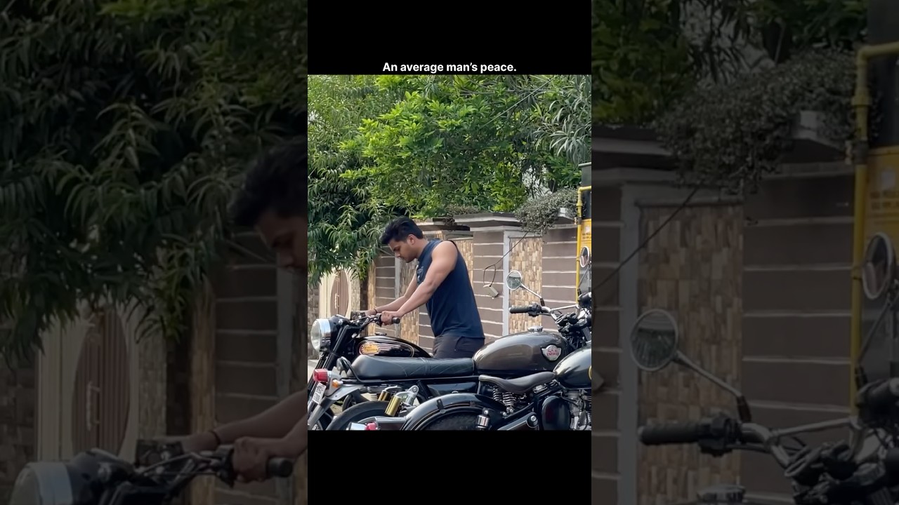 Men in love with their Bikes.  