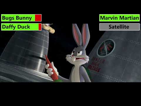 Looney Tunes: Back in Action (2003) Space Battle with healthbars