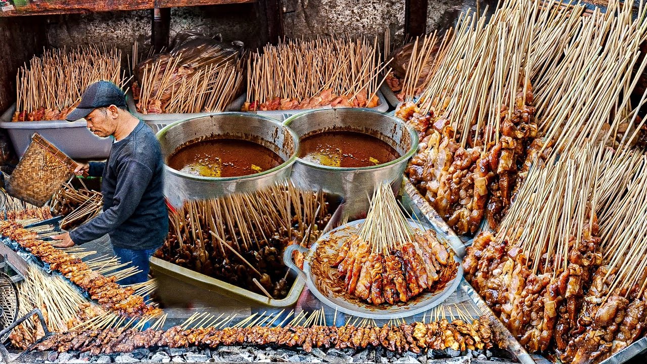 EDAN !! 4000 TUSUK SATE SEJAM LUDES,BAKARAN SATE TERPANJANG 2 METER - SATE AYAM CAK CHOLIS CEPU