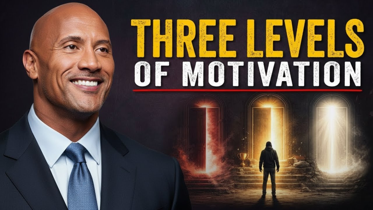 THREE LEVELS OF MOTIVATION – Dwayne Johnson Powerful Speech | Success, Discipline & Mindset
