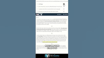 2025 Digital ACT English Section Walkthrough Using Official ACT Practice Exam: Effective Transitions