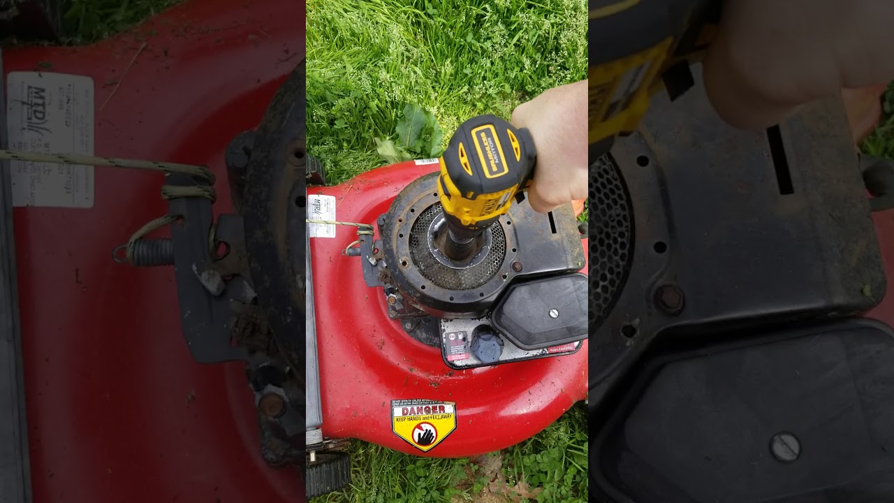 Free lawn mower - Drill Start - YouTube