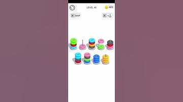 Color Hoop Stack Puzzle Level 48 Walkthrough Solution iOS/Android