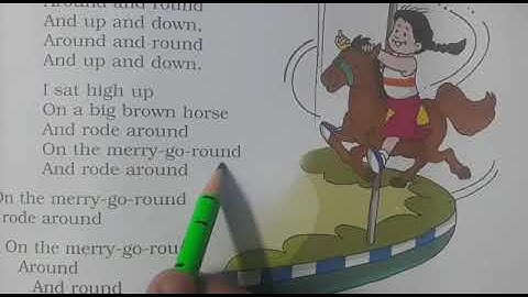 MLZS JHANSI CLASS 1 English Literature Poem 5 Merry Go Round