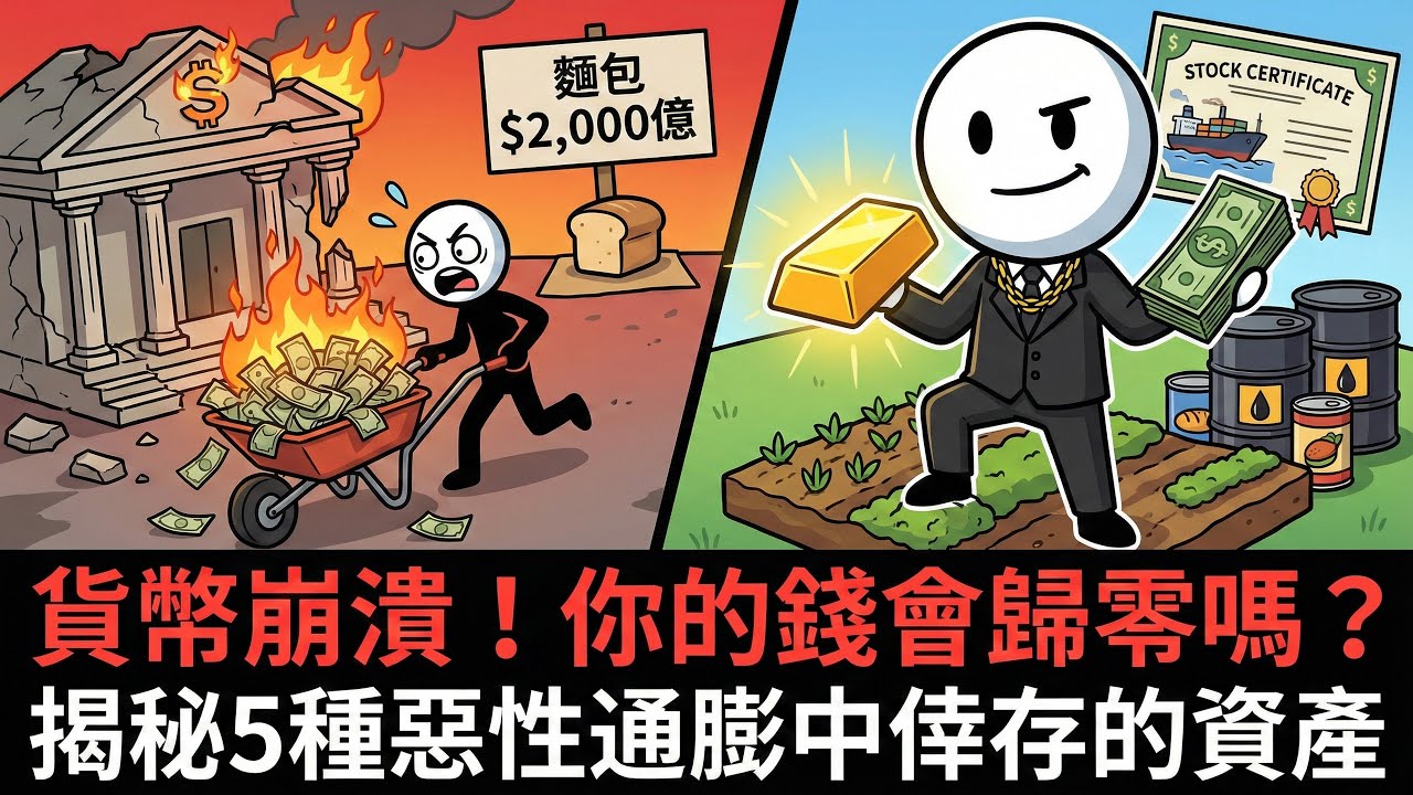 你的錢正在變廢紙？歷史警告：貨幣崩潰時，只有這5種資產能活下來