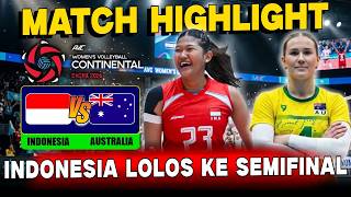 AVC WOMENS CONTINENTAL 2026 | INDONESIA VS AUSTRALIA | Highlight Timnas Voli Putri Indonesia
