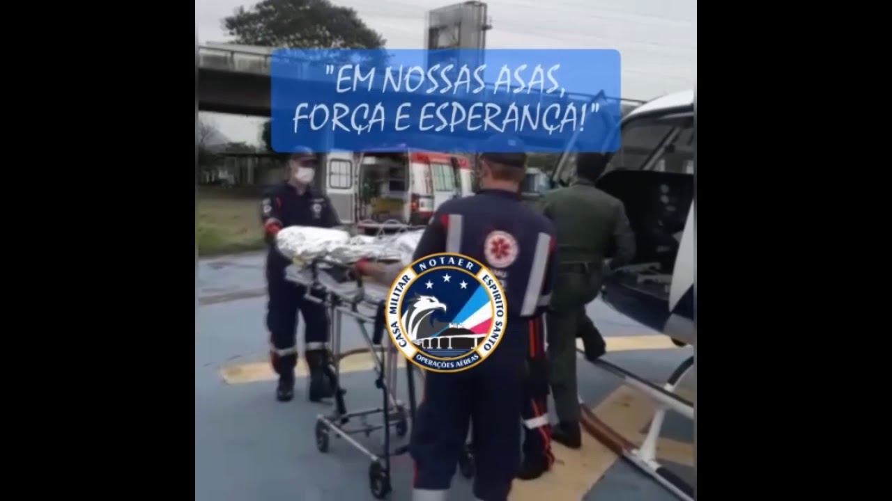 NOTAER/ES acionado para auxilar SAMU em transporte aeromedico