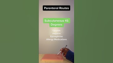 Parenteral routes - When to use which? | Lecturio