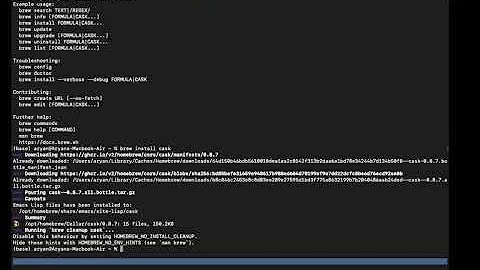 Install cask on M1 MacBook