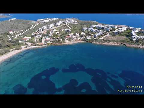 Η ακτή Πούντα - Ζέζα (Πάνορμος) ΑΝΩΘΕΝ - Aerial video by drones Dji