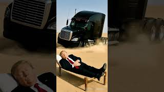 Trump Desert Nap Prank with Mysterious Truck|Funny AI World Leaders Comedy#shorts#funny #shortsfeed