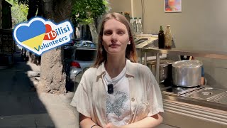 Visiting a free canteen and houses for Ukrainian refugees | Volunteers Tbilisi