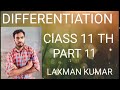 differentiation class 11 part 11