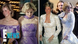 Princess Diana's Iconic Looks Recreated on "The Crown" | E! News screenshot 2