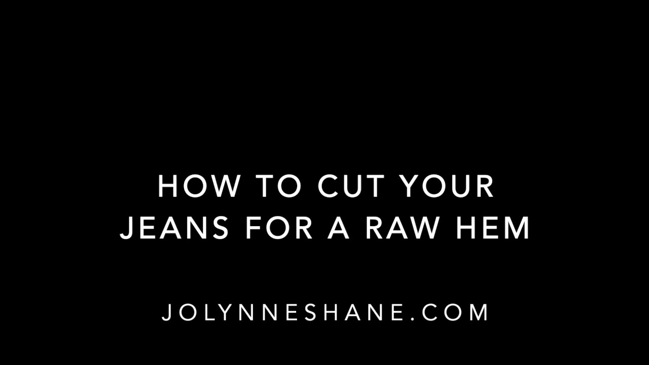 DIY: How to Raw Hem Your Jeans