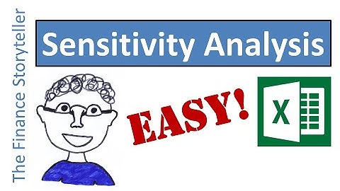 Sensitivity analysis in Excel