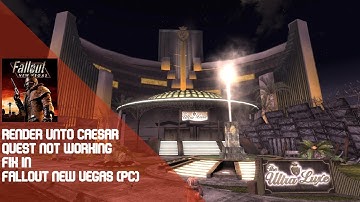 Render Unto Caesar quest not working fix in Fallout New Vegas (PC)