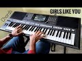Maroon 5 - Girls Like You ft. Cardi B | Keyboard Cover (CHORDS)