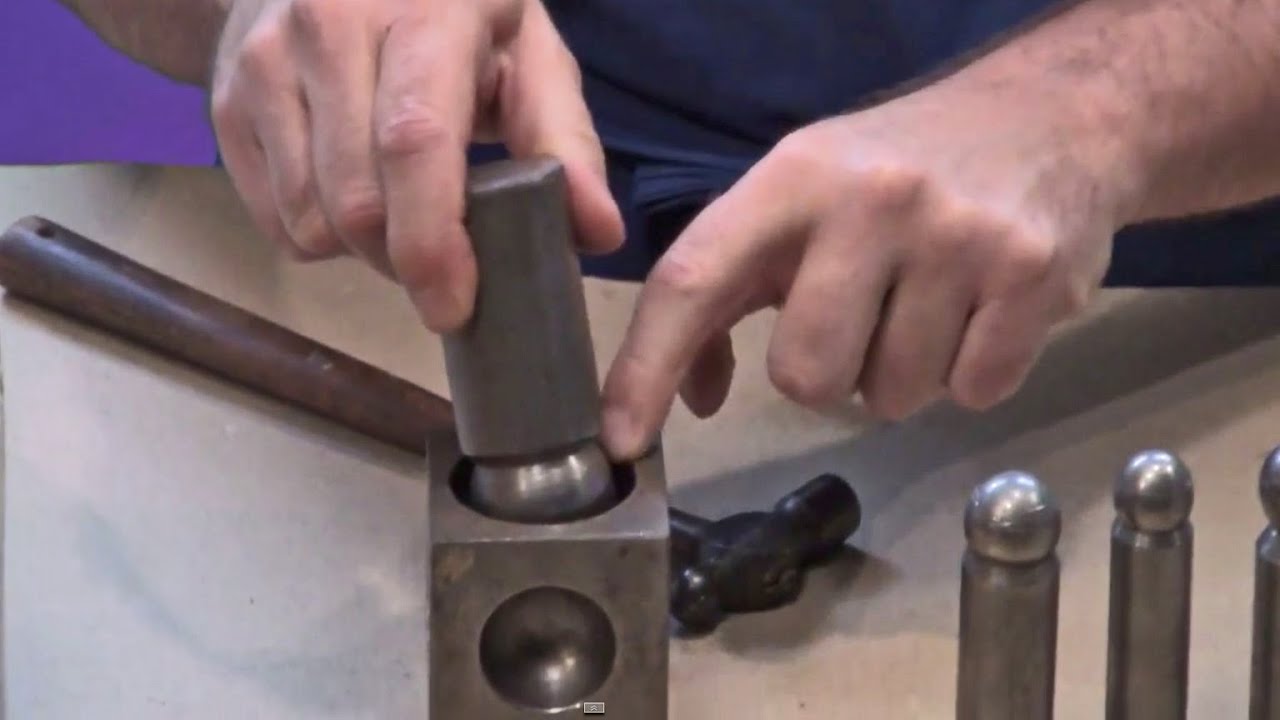 Dapping Metal Discs Into Domes