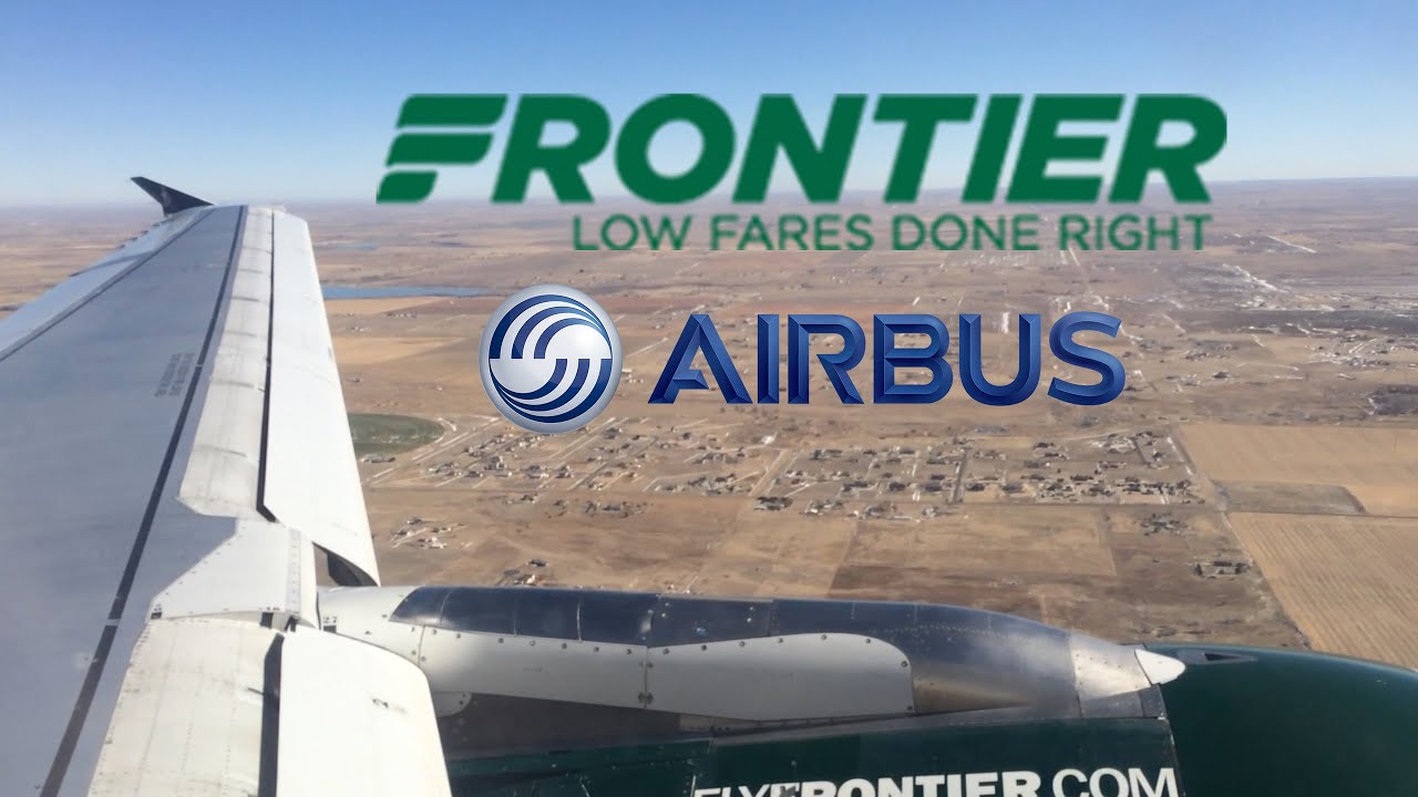 FULL FLIGHT Frontier Airlines Dallas DFW To Denver DEN A319 FULL FLIGHT Frontier Airlines Dallas DFW To Denver DEN A319
