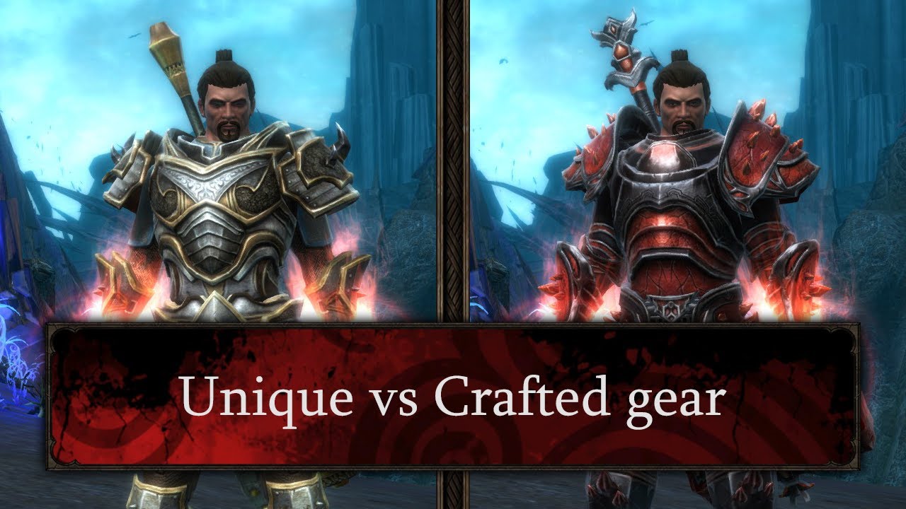 Kingdoms of Amalur Unique vs Crafted gear YouTube
