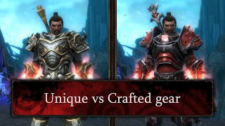 Kingdoms of Amalur - Unique vs Crafted gear