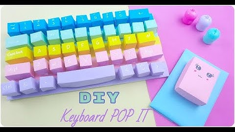 How to make keyboard and mouse Pop - it | DIY Keyboard Pop it / Real Keyboard Feeling handmade paper