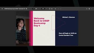 Certified Information Systems Security Professional (CISSP) - Day 4 Full Session Live Online Class screenshot 4