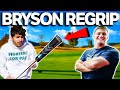 I Put Bryson DeChambeau GRIPS On My Golf Clubs!!