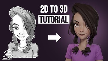 Zbrush from 2D to 3D stylized character Sculpting - Zbrush 2022