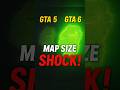 GTA 6 vs GTA 5 MAP SIZE – You Won’t Believe The Difference! #gta6 #gta6trailer #shorts #gta6shorts
