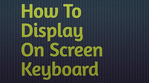 #OnScreenKeyboard#computer
