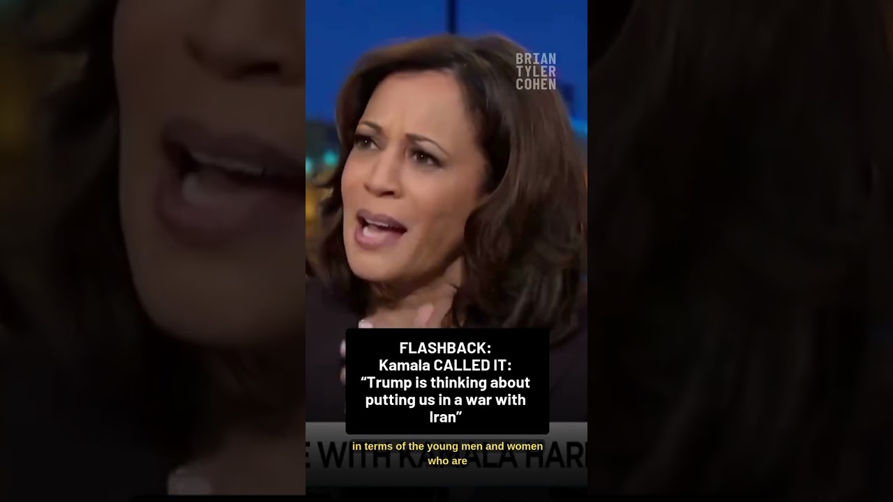 FLASHBACK: Kamala CALLED IT: "Trump is thinking about putting us in a war with Iran"
