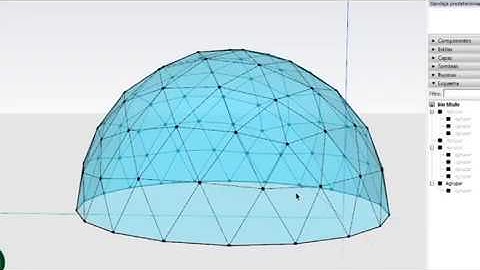 Cómo diseñar un domo. How to design a Geodesic Dome.