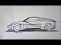 Polstar Car Design sketch | Polstar O2 sketch | Timelapse #cardesign #cardesigner #industrialdesign