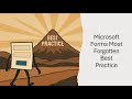 Microsoft Forms Most Forgotten Best Practice
