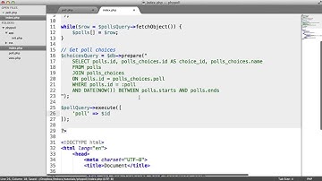 Build A Poll With PHP: Polls & Choices (5/7)