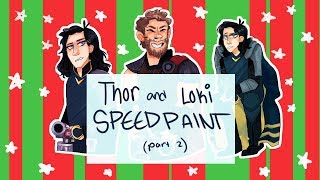 Thor and Loki SPEEDPAINT part 2