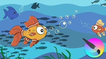 KRITA 5.1.5 - SUMMER PROJECT # 1 - UNDER THE SEA