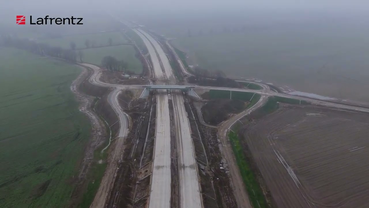 Budowa drogi ekspresowej S6 Zadanie 2: Słupsk - Bobrowniki- film z powietrza 11.2025