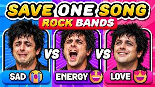 ROCK BANDS: Sad vs Energy vs Love 🎸🔥 Save One Song | Music Quiz 2026 screenshot 3