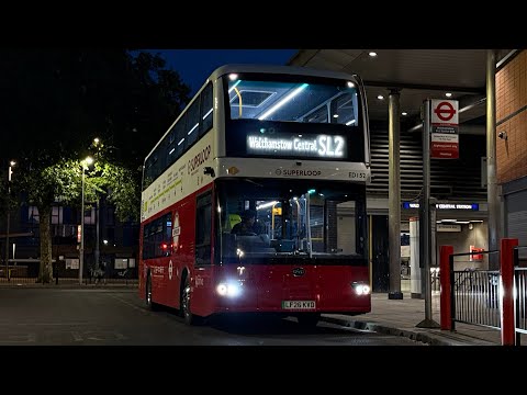 Full Route Visual | Route SL2 | North Woolwich to Walthamstow Central | Arriva London Superloop