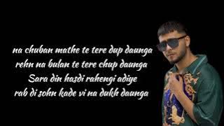 Tareefan - Harnoor ( lyric video)| New Punjabi song 2022 | Latest new Punjabi song 2022 |