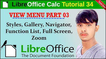 LibreOffice calc tutorial 34 view menu part 3 || in hindi || by dev || technical dev