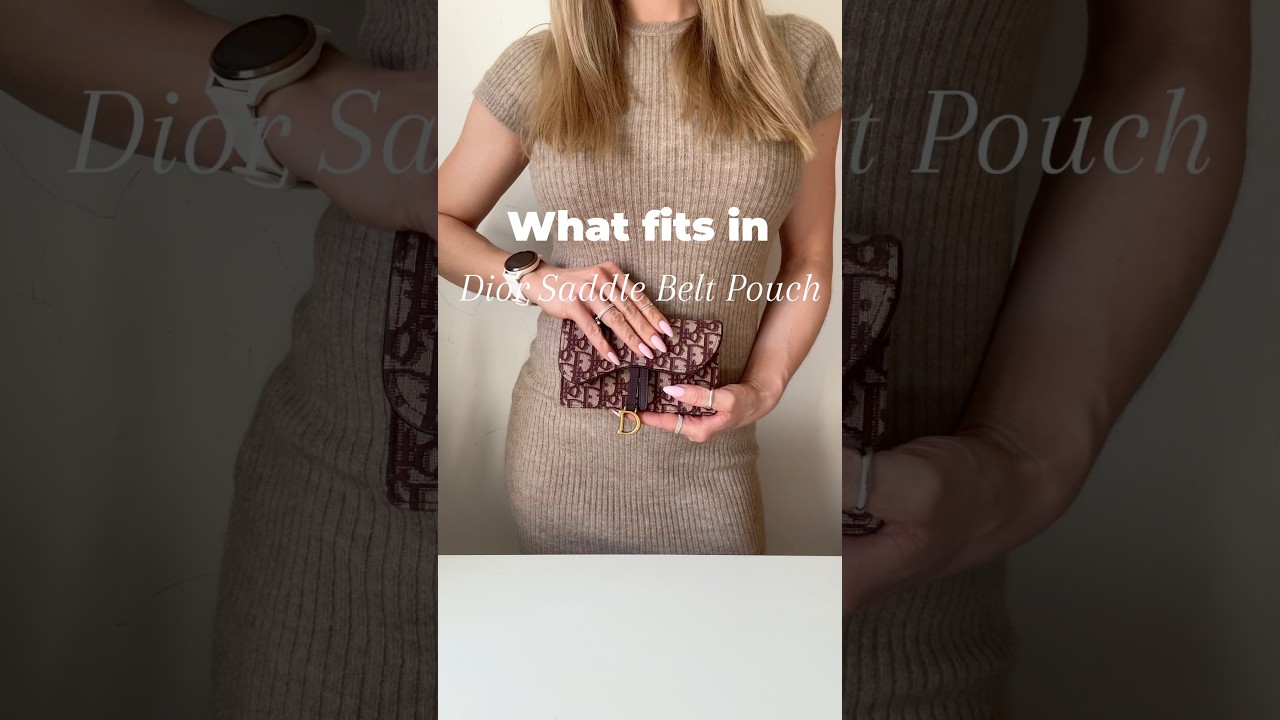 WHAT FITS IN | Dior Saddle Belt Pouch 