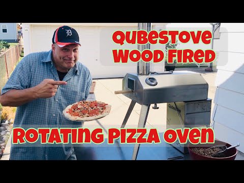 The Qubestove 2-in-1 Wood Fired Rotating Pizza Oven.  Unboxing & Review.