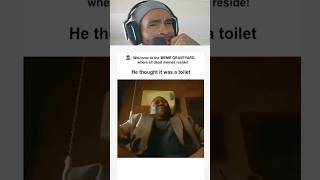 He thought it was a toilet 😂