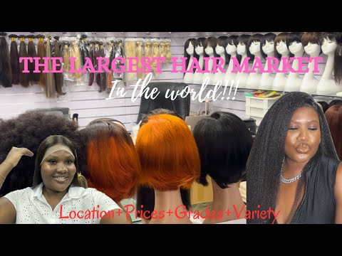 I WENT TO THE LARGEST HUMAN HAIR MARKET IN THE WORLD|Guangzhou beauty exchange center!Prices etc...