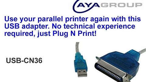 USB to Parallel Printer Adapter (Connect your old parallel printer to a USB port) - AyaGroup